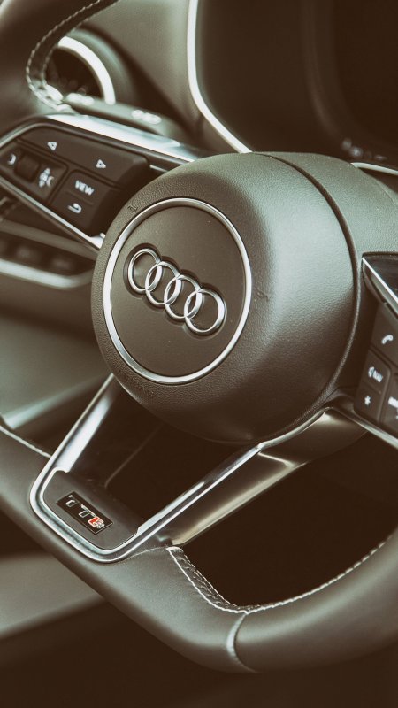 Обои audi tts руль интерьер