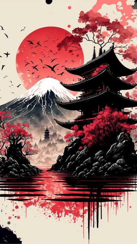Japanese art print