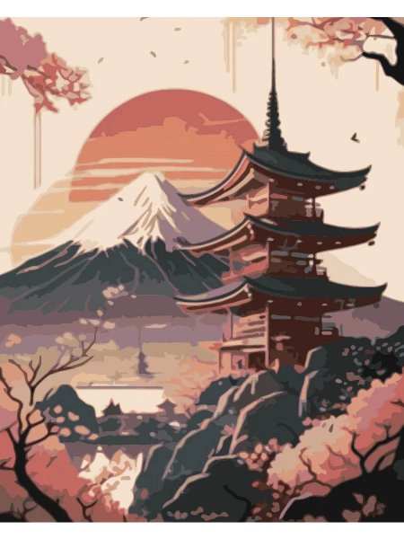 Japan landscape painting