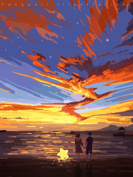 Закат арт