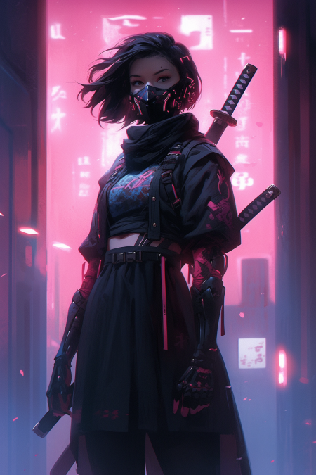 Personagem cyberpunk