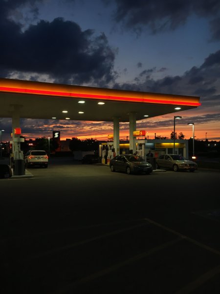 The gas station