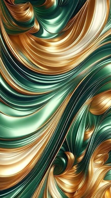 An abstract gold and green background