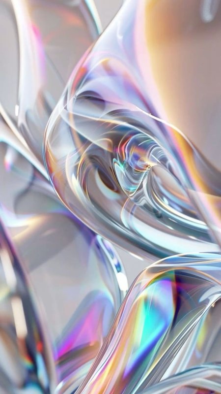 Liquid glass wallpaper