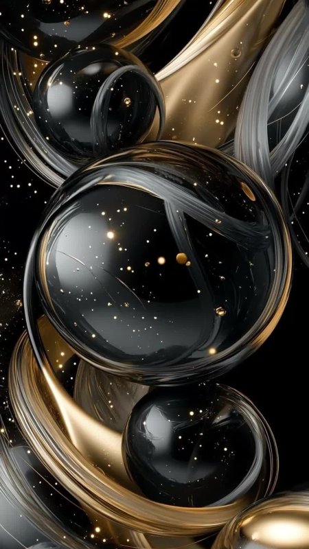 Gold and black wallpaper