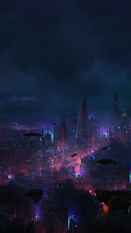 Киберпанк города