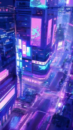 В стиле киберпанк скачать фон 1080 x 1920