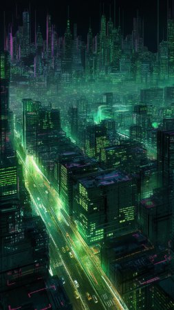 Cyberpunk dystopia скачать фон 1080 x 1920