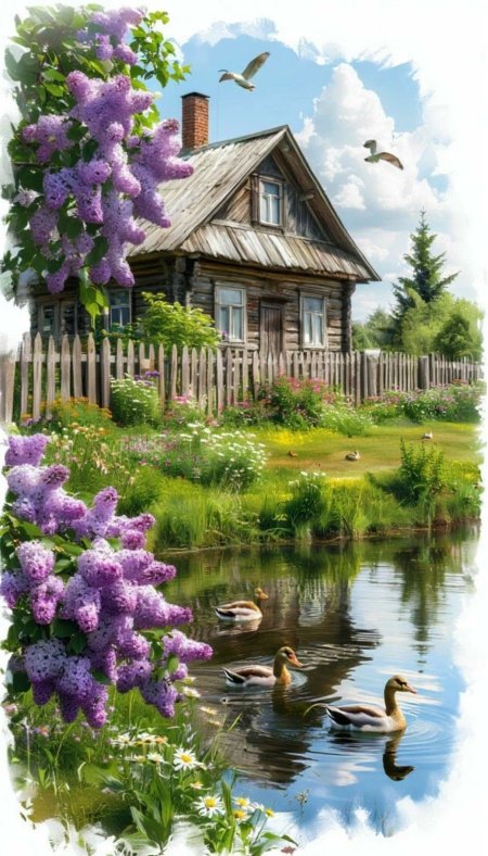 Художник владимир жданов сирень