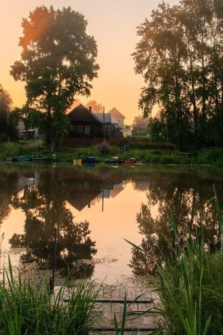 Красивые пейзажи деревни