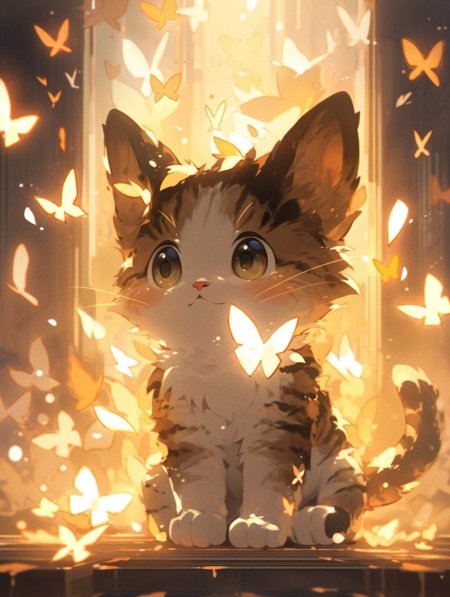 Милые аниме котики