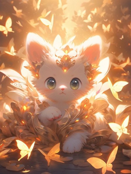 Милые котенок