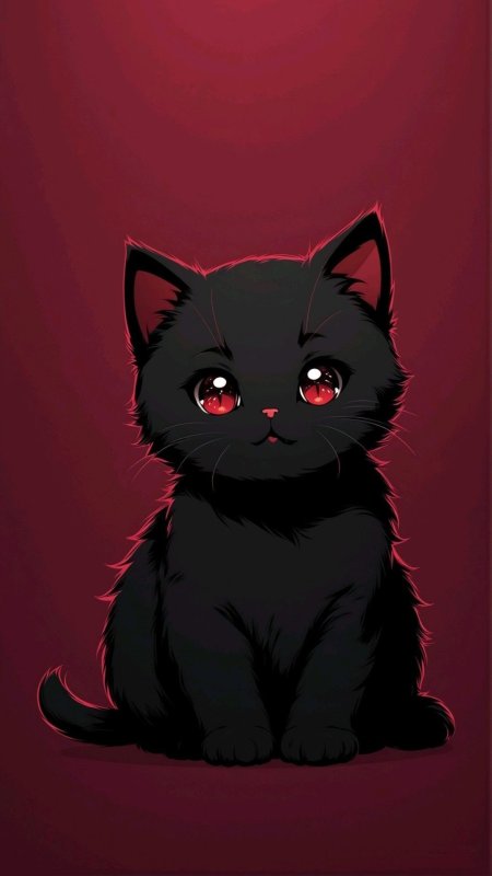 Милые черные котики
