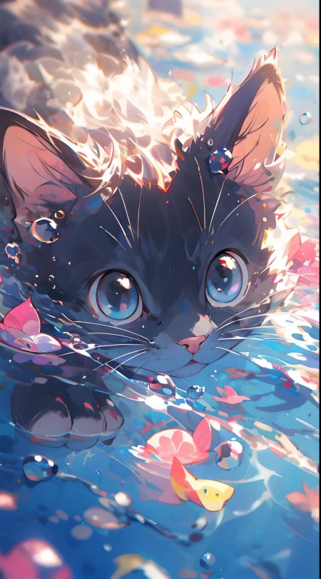 Cat art illustration