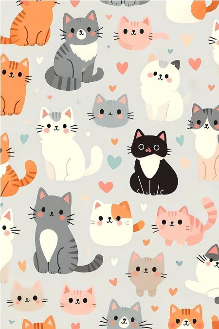Котики фон