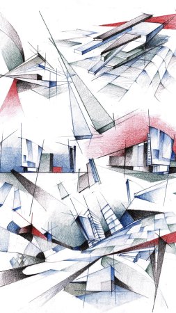Абстракционизм в архитектуре скачать фон 1424 x 2532