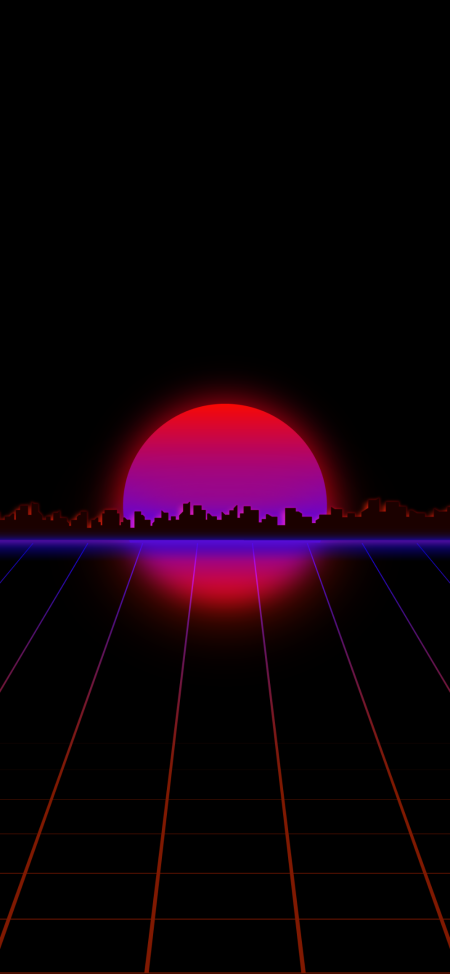 Synthwave city