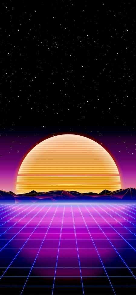 S retro futurism background