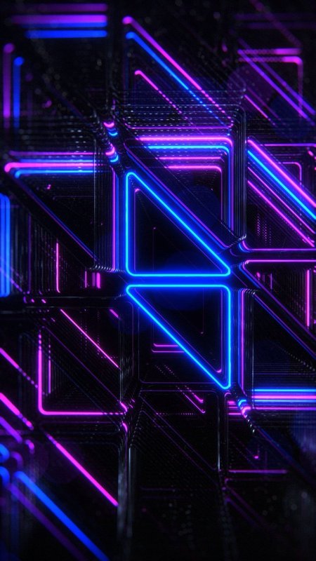 Неоновые обои вертикальные