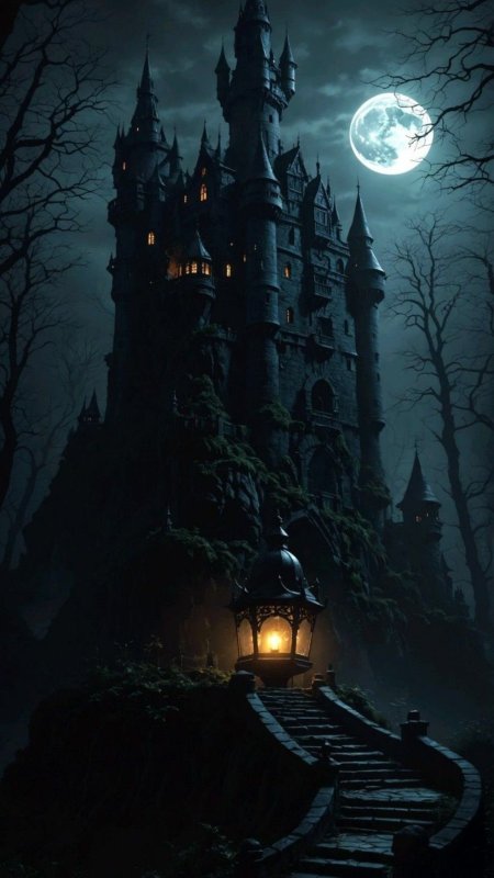 Dark fantasy castle