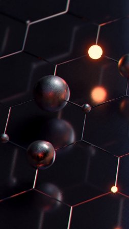Обои шестигранники на телефон