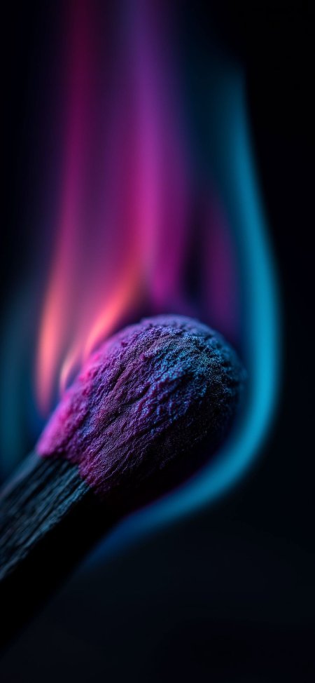 Горящая спичка