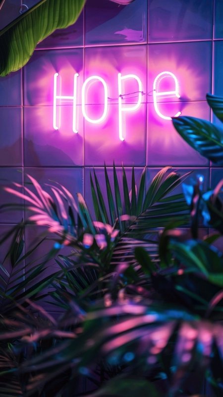 Постер неоновый скачать фон 1080 x 1920