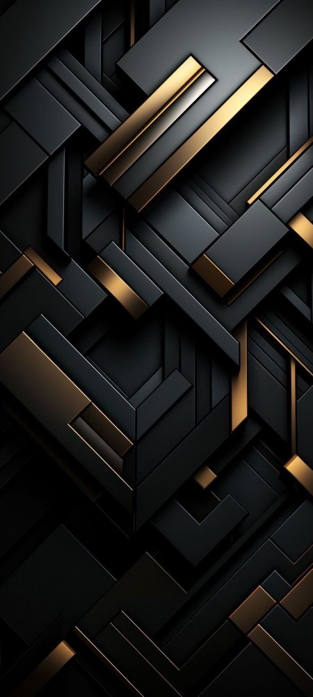 Black and gold abstract wallpaper