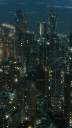 Hong kong city скачать фон 2160 x 3840