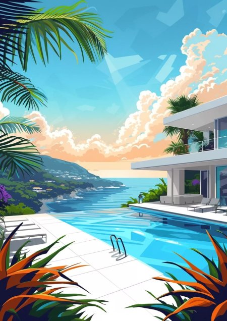 Swimming pool background