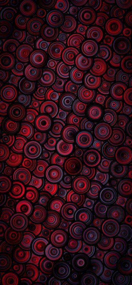 Dark red overlapping concentric circles pattern vector art