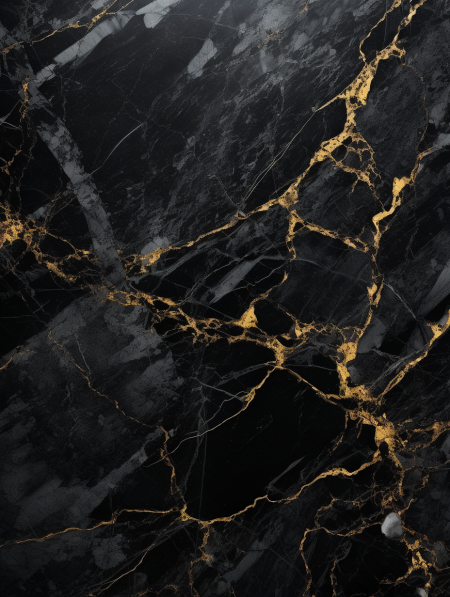 Black marble with gold veining