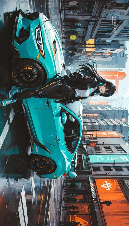 Cyberpunk car