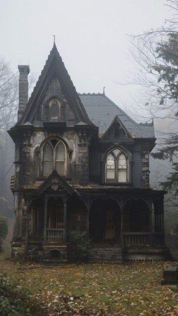An old victorian style house with gothic architecture