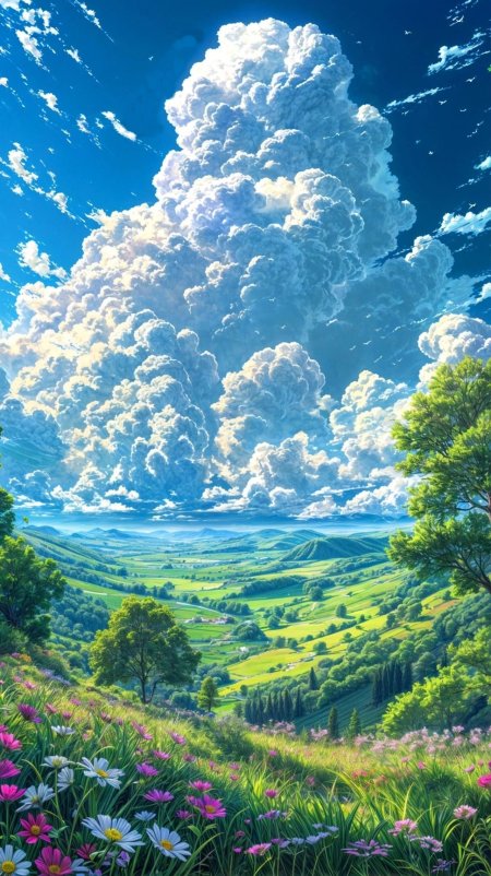 Красивые аниме пейзажи