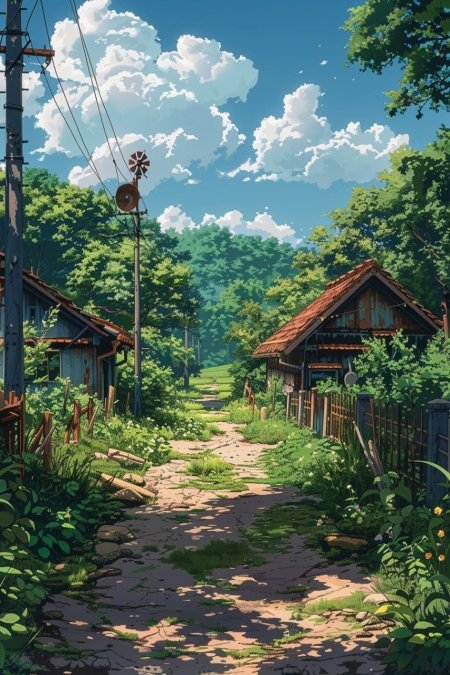 Пейзаж из аниме