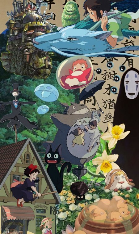 Studio ghibli collage wallpaper