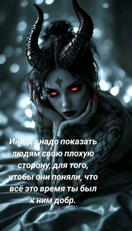 Красивая девушка демон