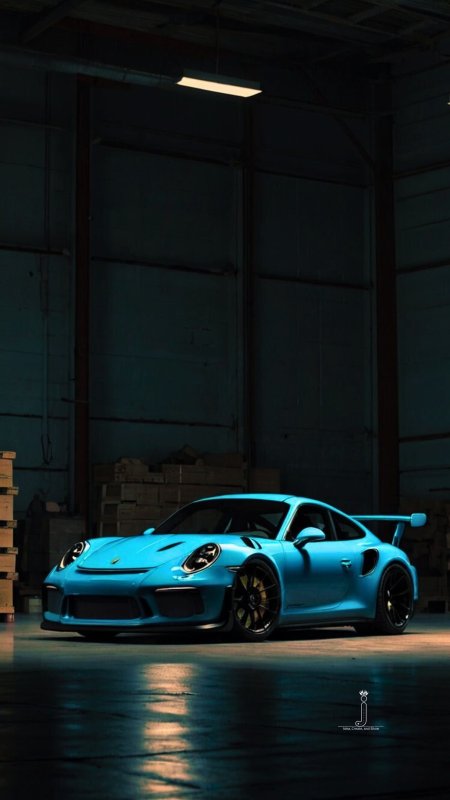 Porsche gt rs blue