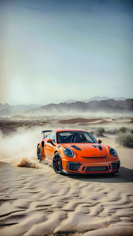Porsche gt rs orange