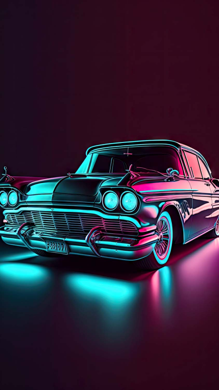 Неоновая машина