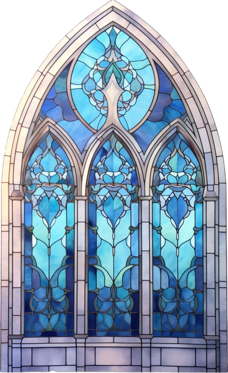 Stained glass window art