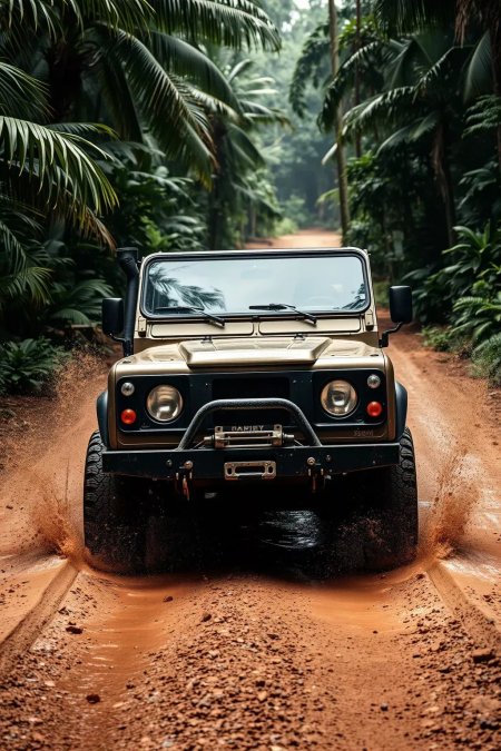Off road land rover defender