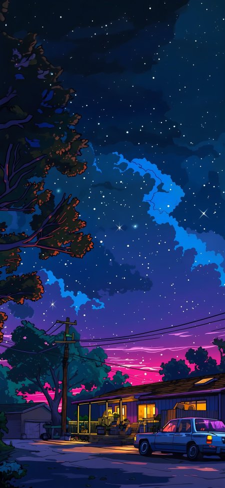 Stary night wallpaper