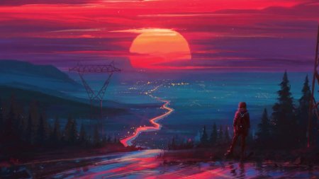 Закат арт