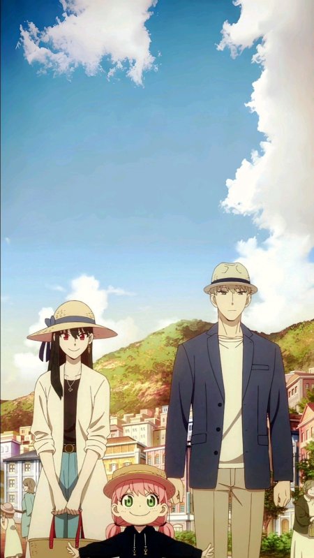 Anya forger : spy x familly wallpaper kartun