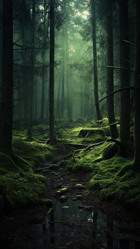 Misty forest