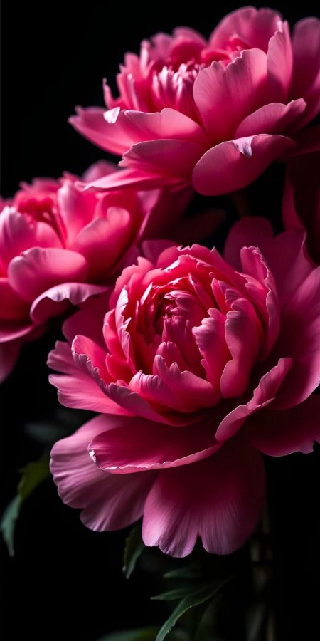 Dark peony wallpaper