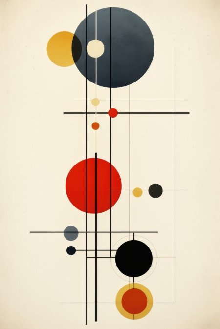 Bauhaus póster abstracto