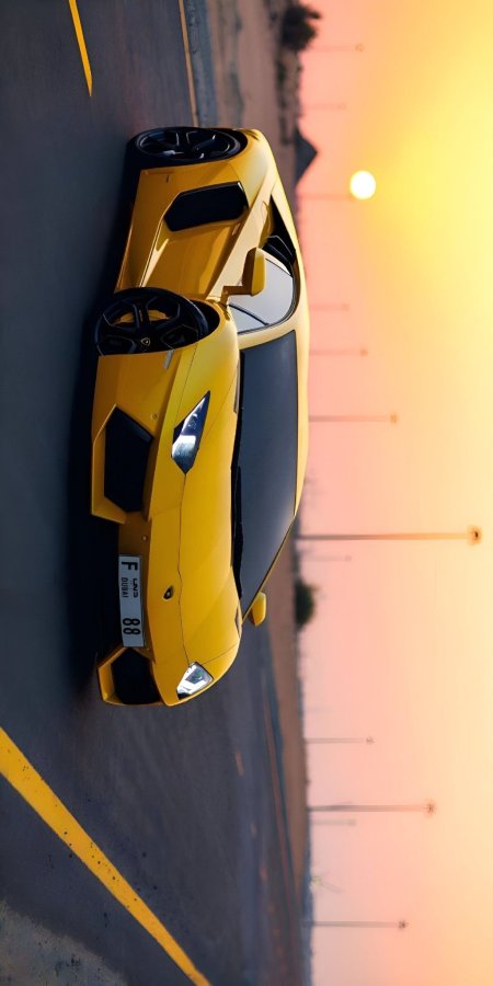 Yellow lamborghini